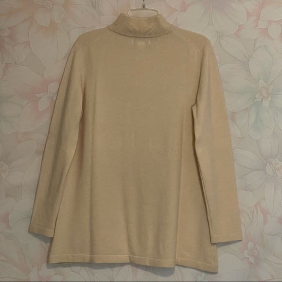 MENDOCINO 100% Cashmere Mock Turtleneck Sweater M - Picture 7 of 9